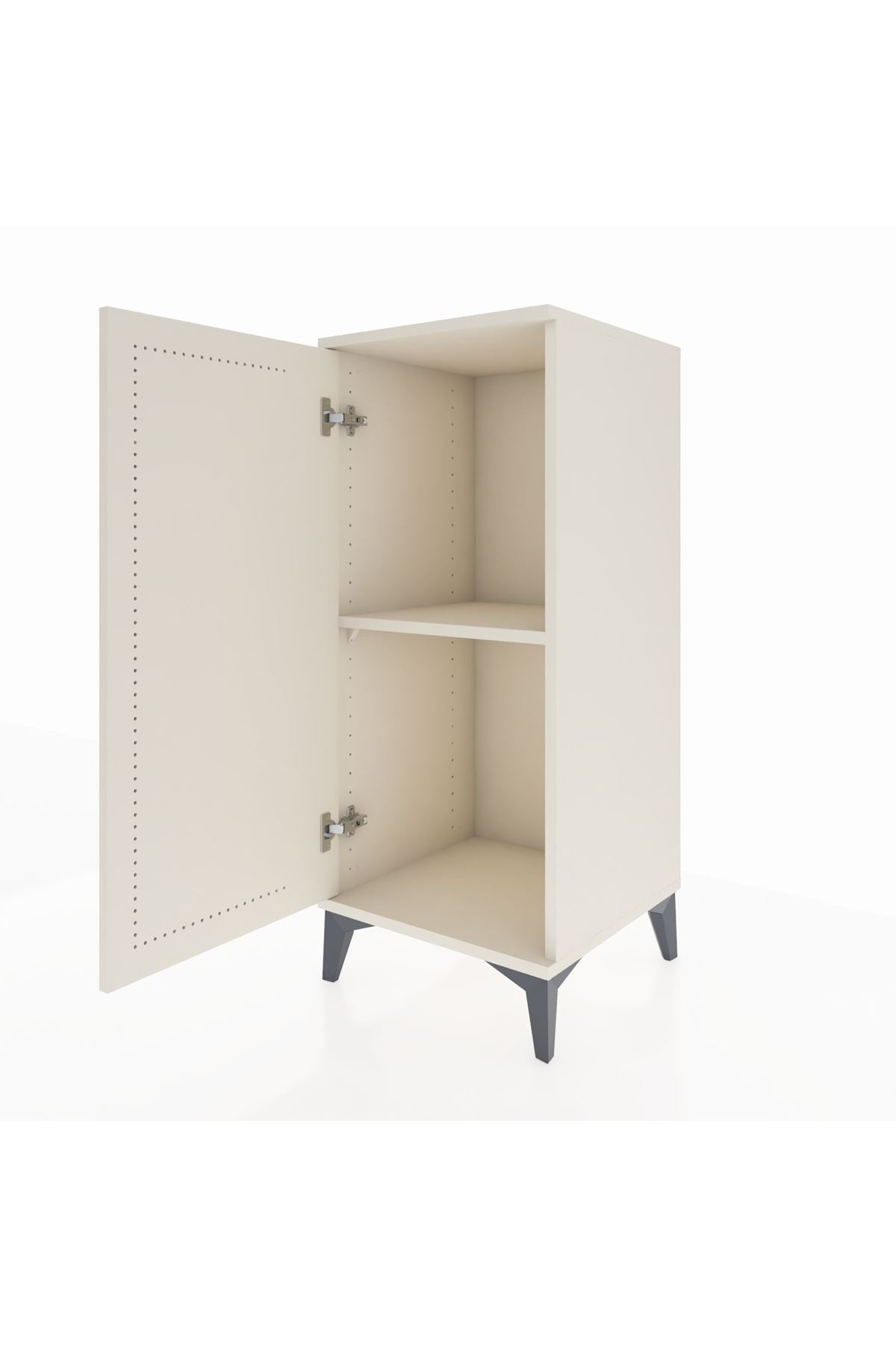 Hyperion Komodin Tek Raflı Tek Kapaklı 44x44x106 Aytaşı-Aytaşı