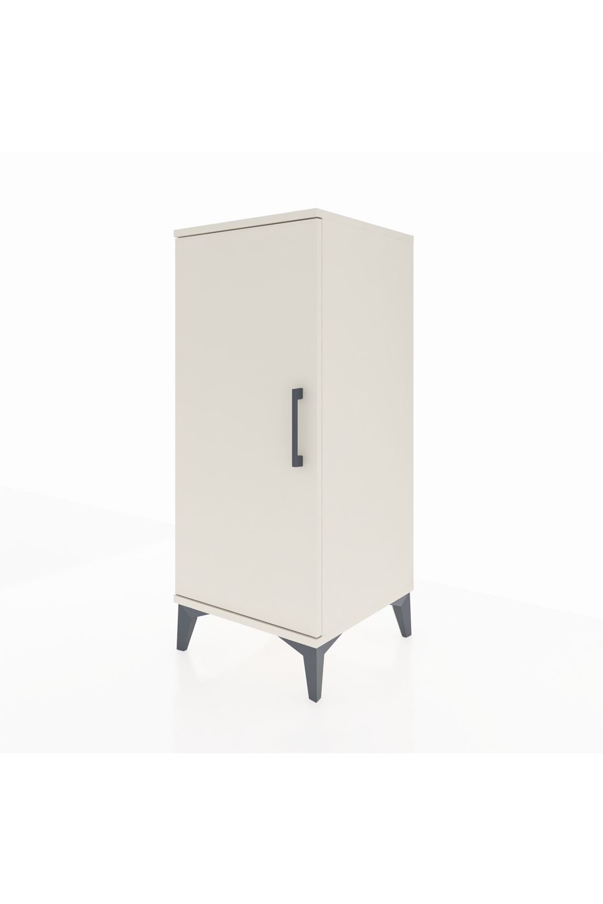 Hyperion Komodin Tek Raflı Tek Kapaklı 44x44x106 Aytaşı-Aytaşı