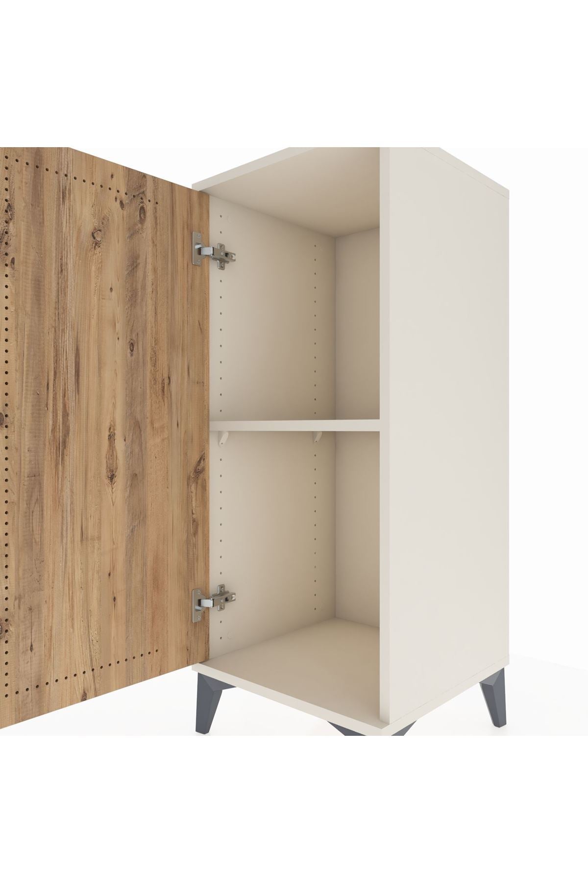 Hyperion Komodin Tek Raflı Tek Kapaklı 44x44x106 Aytaşı-Çam