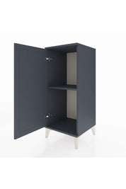 Hyperion Komodin Tek Raflı Tek Kapaklı 44x44x106 Antrasit-Antrasit