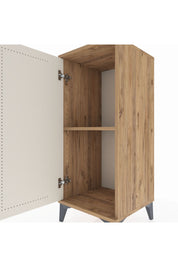 Hyperion Komodin Tek Raflı Tek Kapaklı 44x44x106 Çam-Aytaşı