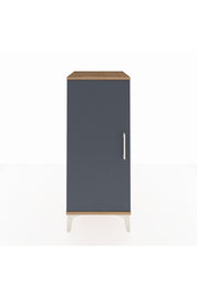 Hyperion Komodin Tek Raflı Tek Kapaklı 44x44x106 Çam-Antrasit
