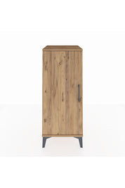 Hyperion Komodin Tek Raflı Tek Kapaklı 44x44x106 Çam-Çam