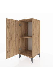 Hyperion Komodin Tek Raflı Tek Kapaklı 44x44x106 Çam-Çam