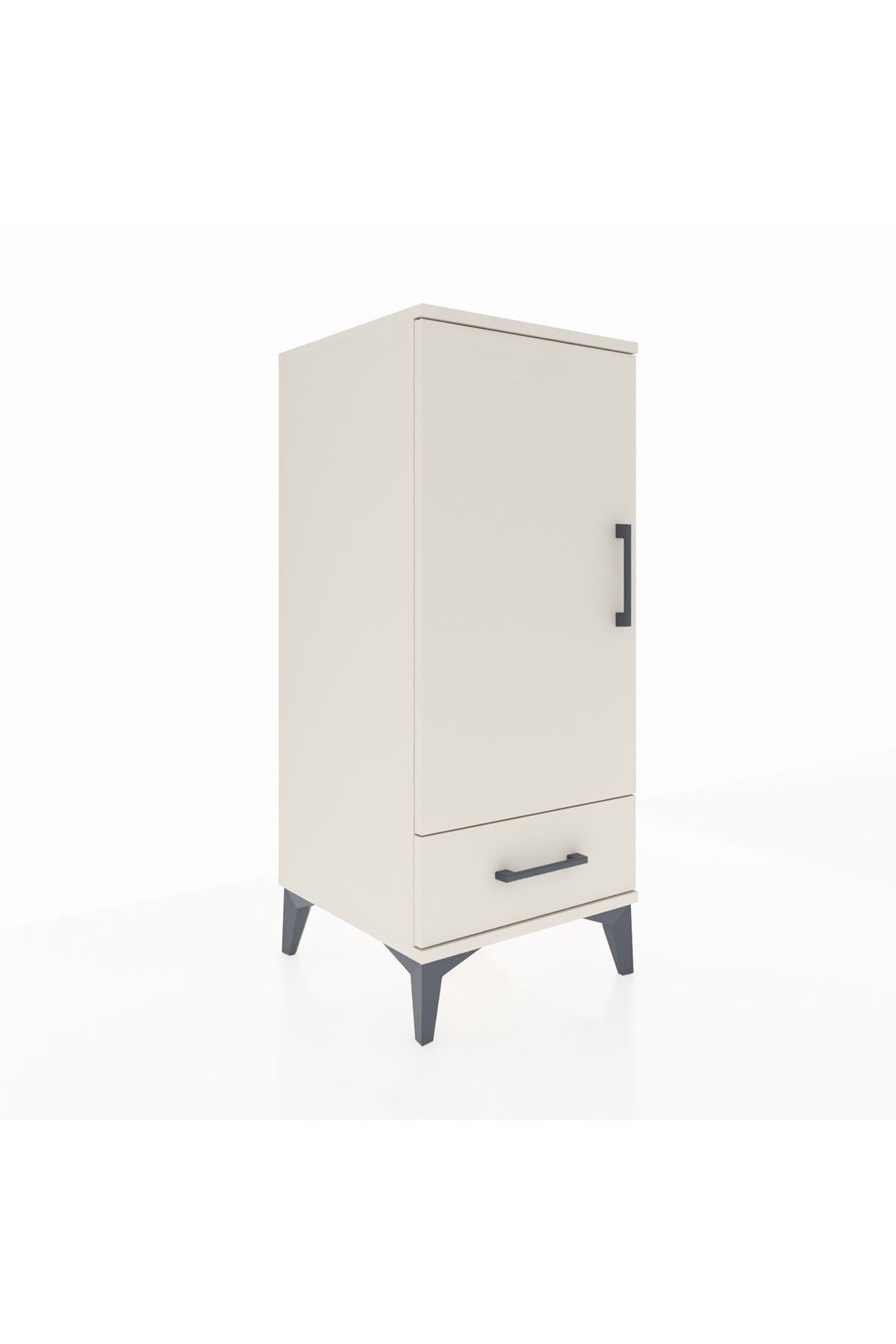 Hyperion Komodin 2 Raflı Tek Çekmeceli Tek Kapaklı 44x44x106 Aytaşı-Aytaşı