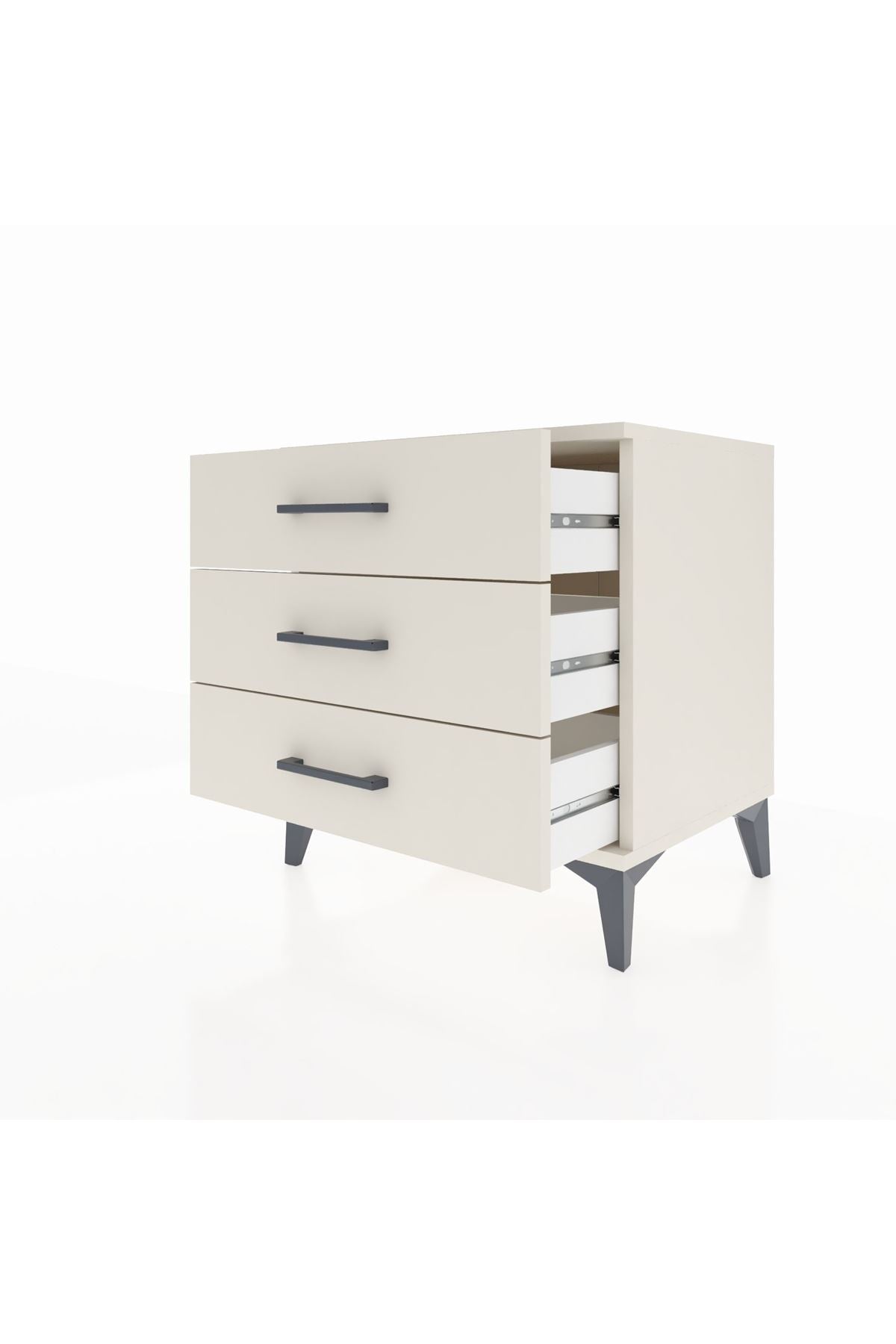 Hyperion Komodin 3 Çekmeceli 60x44x64 Aytaşı-Aytaşı