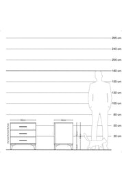 Hyperion Komodin 3 Çekmeceli 60x44x64 Aytaşı-Aytaşı