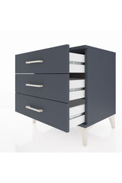 Hyperion Komodin 3 Çekmeceli 60x44x64 Antrasit-Antrasit