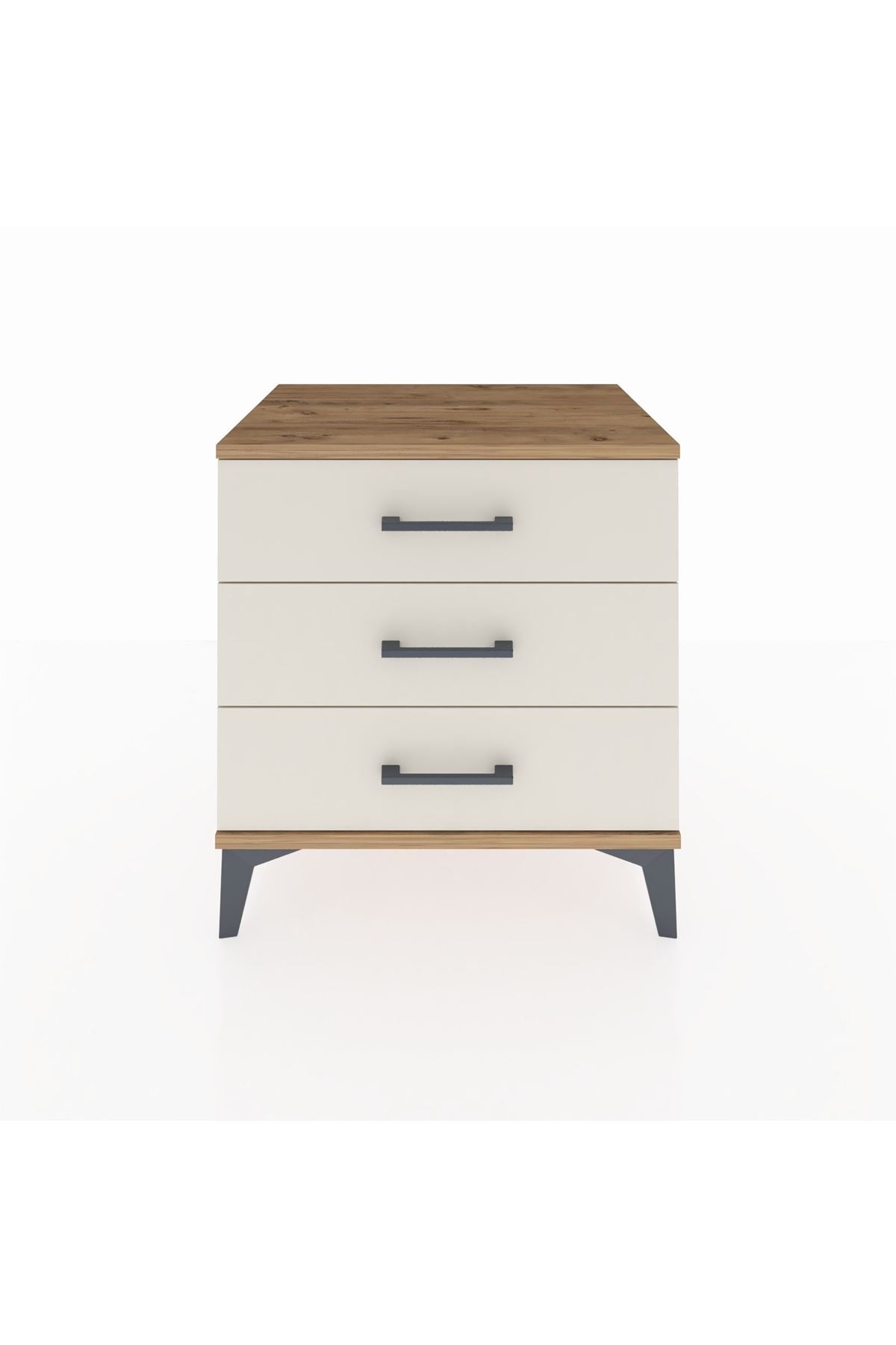 Hyperion Komodin 3 Çekmeceli 60x44x64 Çam-Aytaşı