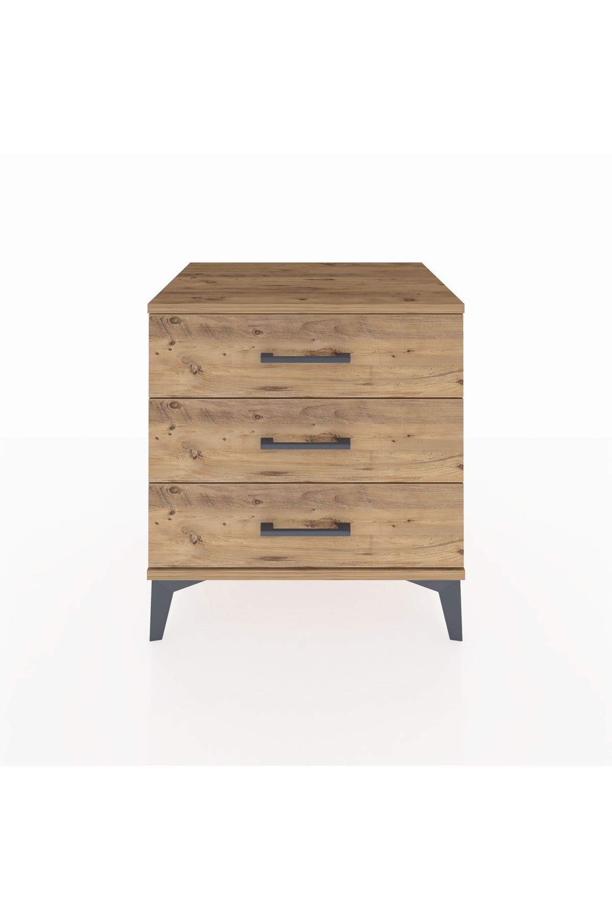 Hyperion Komodin 3 Çekmeceli 60x44x64 Çam-Çam