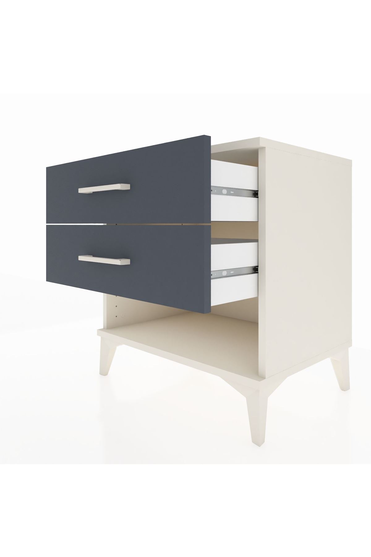 Hyperion Komodin 2 Çekmeceli 60x44x64 Aytaşı-Antrasit