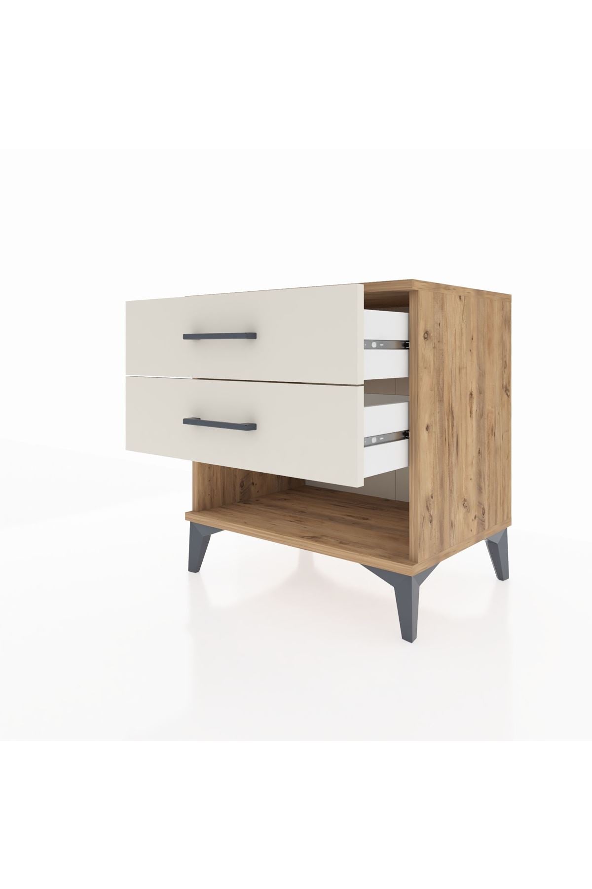 Hyperion Komodin 2 Çekmeceli 60x44x64 Çam-Aytaşı