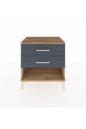 Hyperion Komodin 2 Çekmeceli 60x44x64 Çam-Antrasit