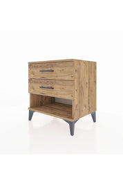 Hyperion Komodin 2 Çekmeceli 60x44x64 Çam-Çam