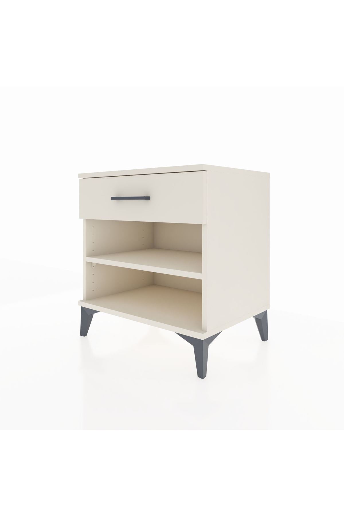 Hyperion Komodin Tek Raflı Tek Çekmeceli 60x44x64 Aytaşı-Aytaşı