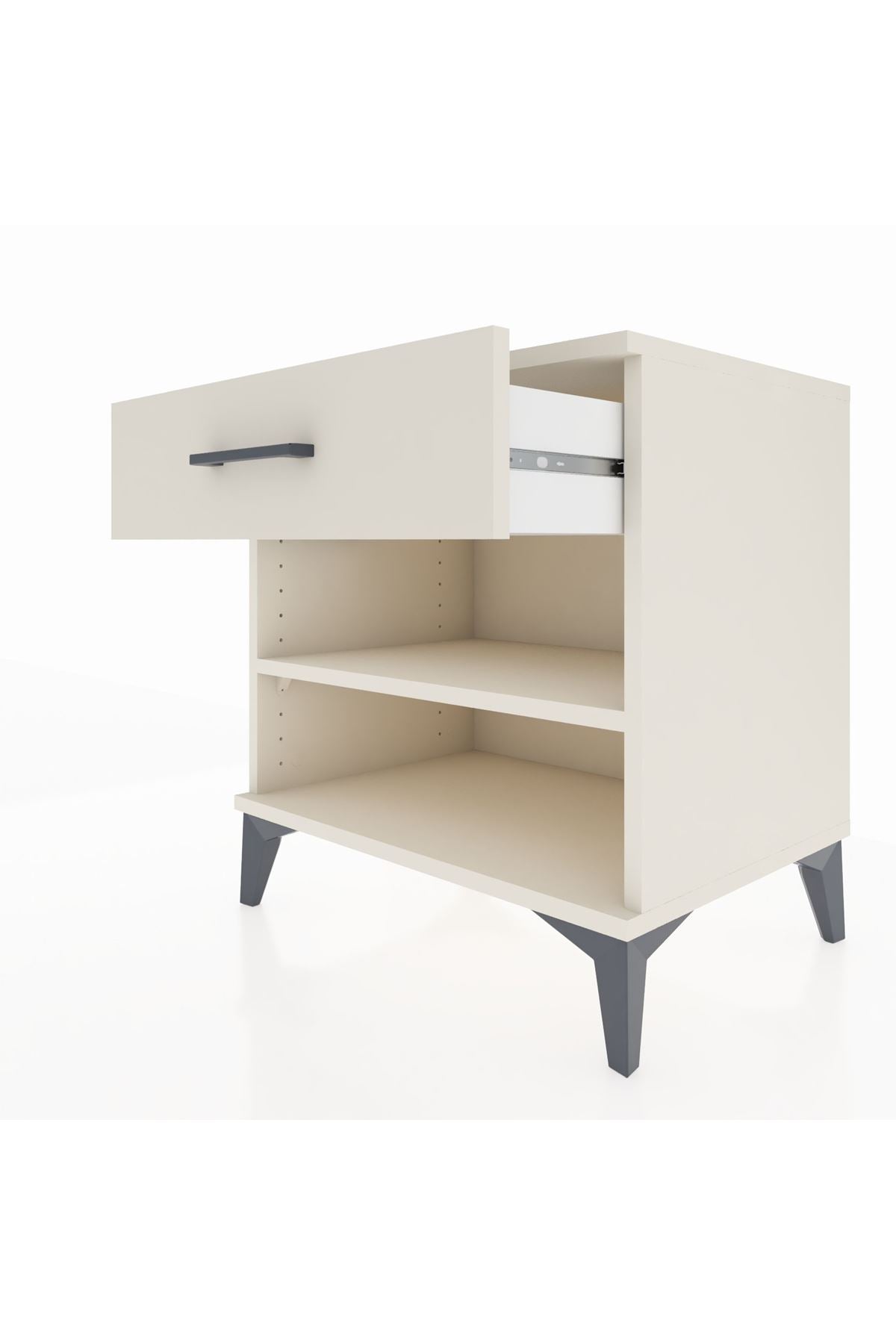 Hyperion Komodin Tek Raflı Tek Çekmeceli 60x44x64 Aytaşı-Aytaşı