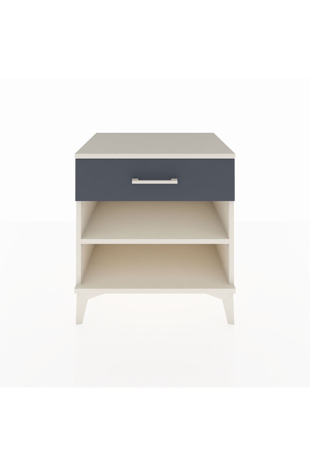 Hyperion Komodin Tek Raflı Tek Çekmeceli 60x44x64 Aytaşı-Antrasit