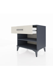 Hyperion Komodin Tek Raflı Tek Çekmeceli 60x44x64 Antrasit-Aytaşı