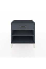 Hyperion Komodin Tek Raflı Tek Çekmeceli 60x44x64 Antrasit-Antrasit