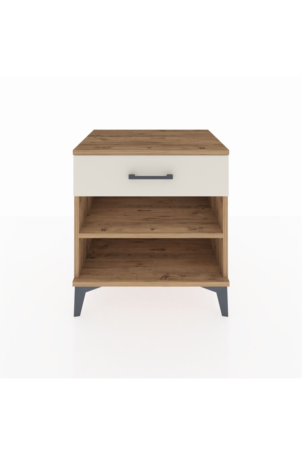 Hyperion Komodin Tek Raflı Tek Çekmeceli 60x44x64 Çam-Aytaşı