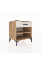 Hyperion Komodin Tek Raflı Tek Çekmeceli 60x44x64 Çam-Aytaşı