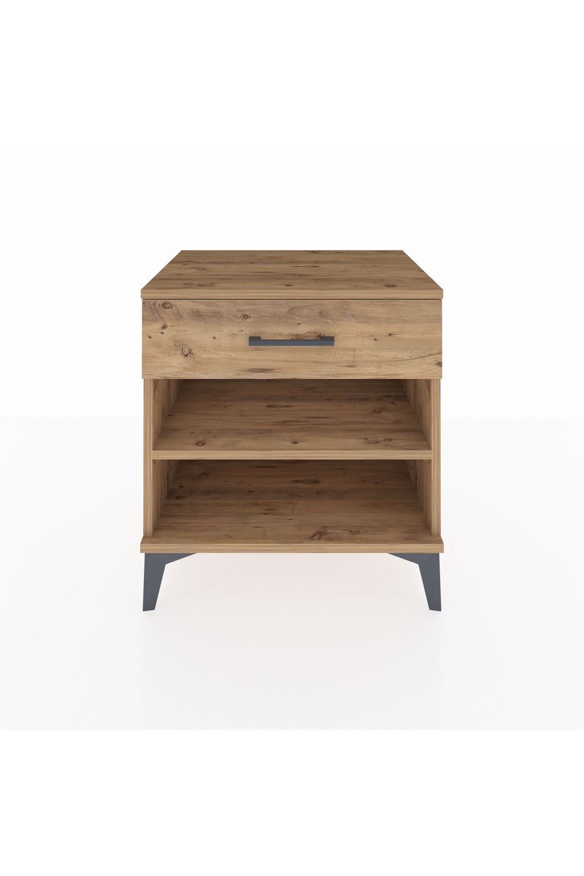 Hyperion Komodin Tek Raflı Tek Çekmeceli 60x44x64 Çam-Çam