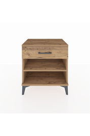 Hyperion Komodin Tek Raflı Tek Çekmeceli 60x44x64 Çam-Çam