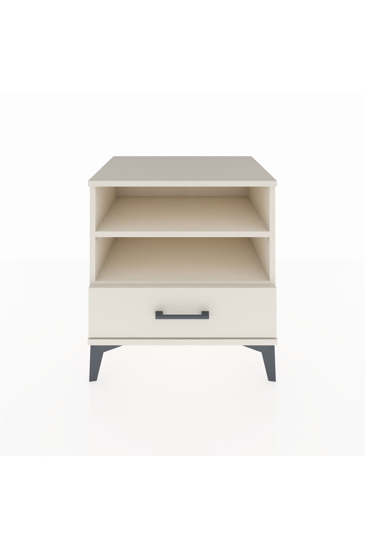 Hyperion Komodin 2 Raflı Tek Çekmeceli 60x44x64 Aytaşı-Aytaşı