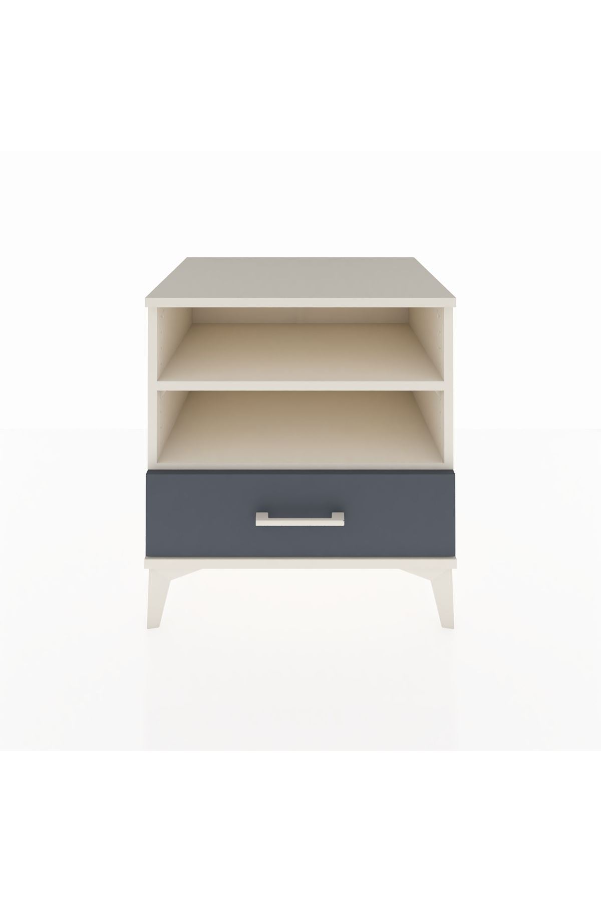 Hyperion Komodin 2 Raflı Tek Çekmeceli 60x44x64 Aytaşı-Antrasit