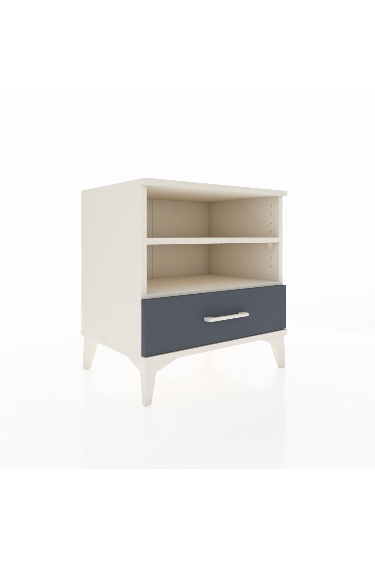 Hyperion Komodin 2 Raflı Tek Çekmeceli 60x44x64 Aytaşı-Antrasit