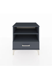 Hyperion Komodin 2 Raflı Tek Çekmeceli 60x44x64 Antrasit-Antrasit