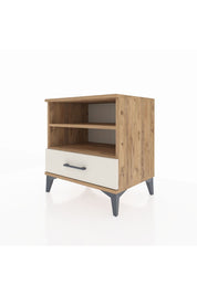 Hyperion Komodin 2 Raflı Tek Çekmeceli 60x44x64 Çam-Aytaşı