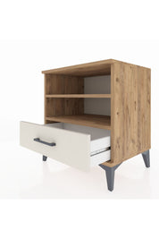 Hyperion Komodin 2 Raflı Tek Çekmeceli 60x44x64 Çam-Aytaşı