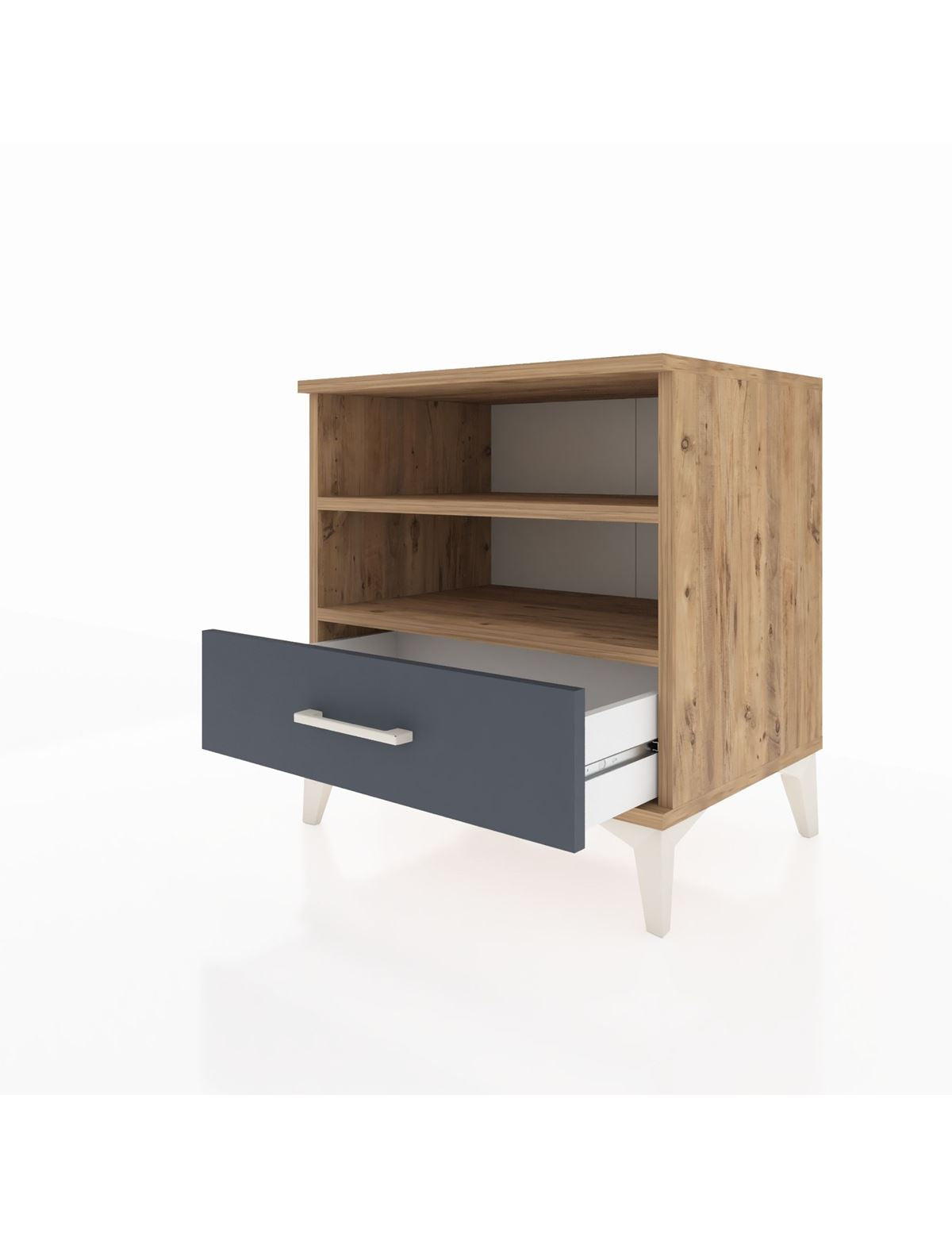 Hyperion Komodin 2 Raflı Tek Çekmeceli 60x44x64 - S45M004V8B