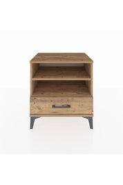 Hyperion Komodin 2 Raflı Tek Çekmeceli 60x44x64 Çam-Çam