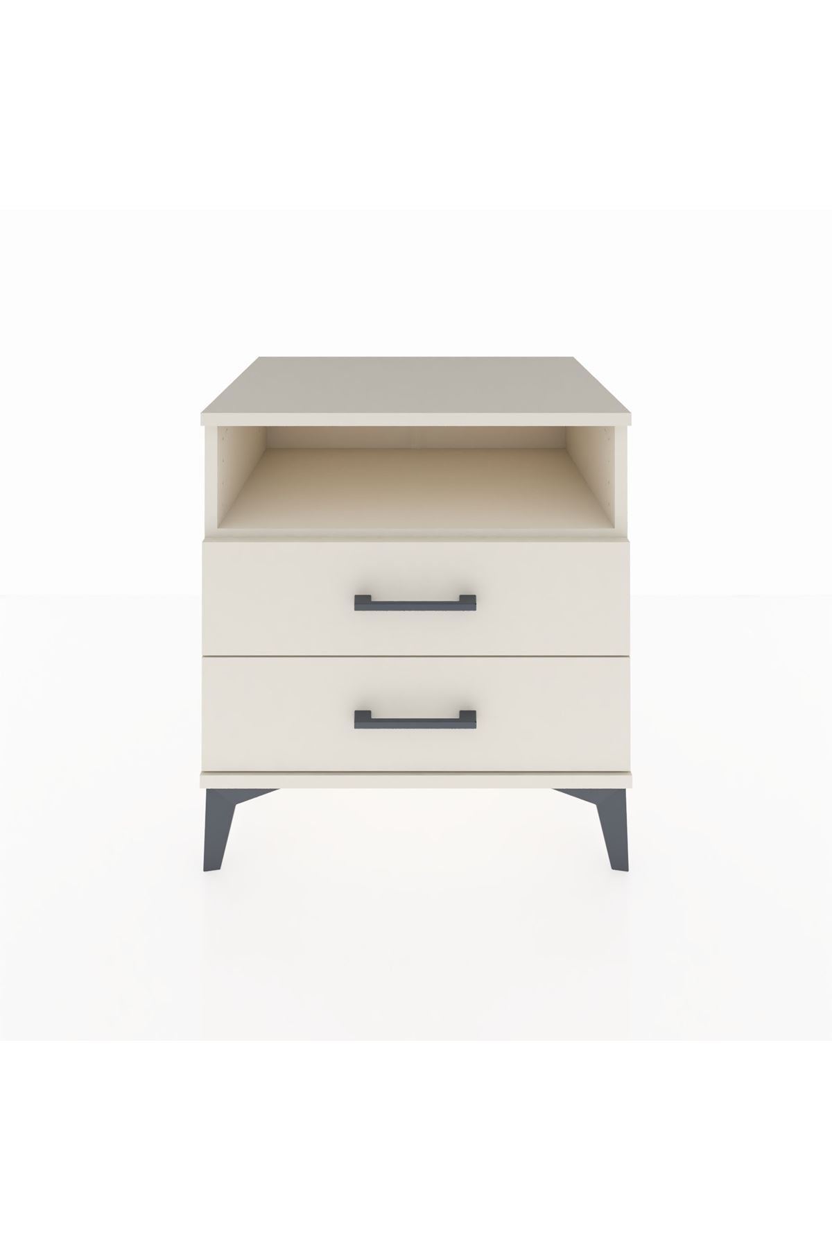 Hyperion Komodin Tek Raflı 2 Çekmeceli 60x44x64 Aytaşı-Aytaşı