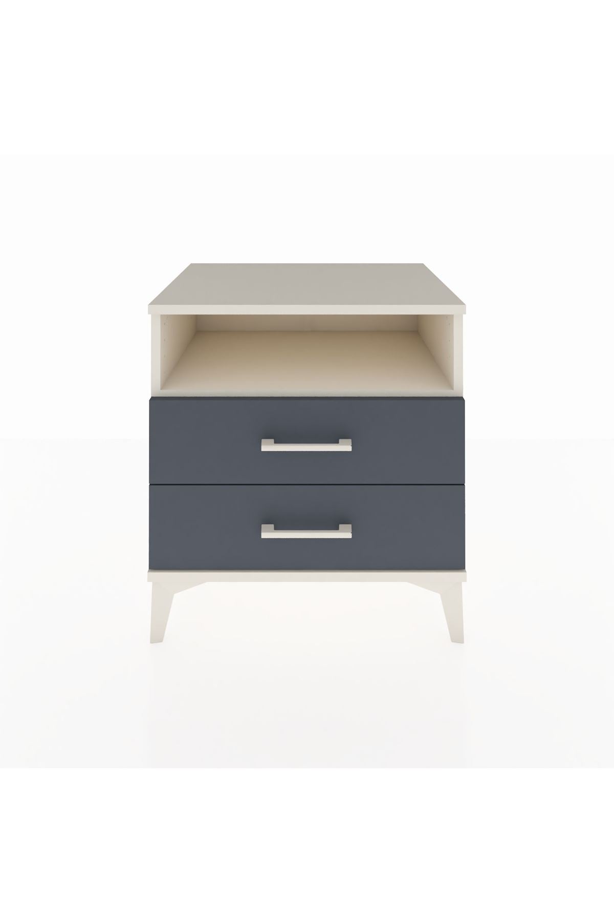 Hyperion Komodin Tek Raflı 2 Çekmeceli 60x44x64 Aytaşı-Antrasit