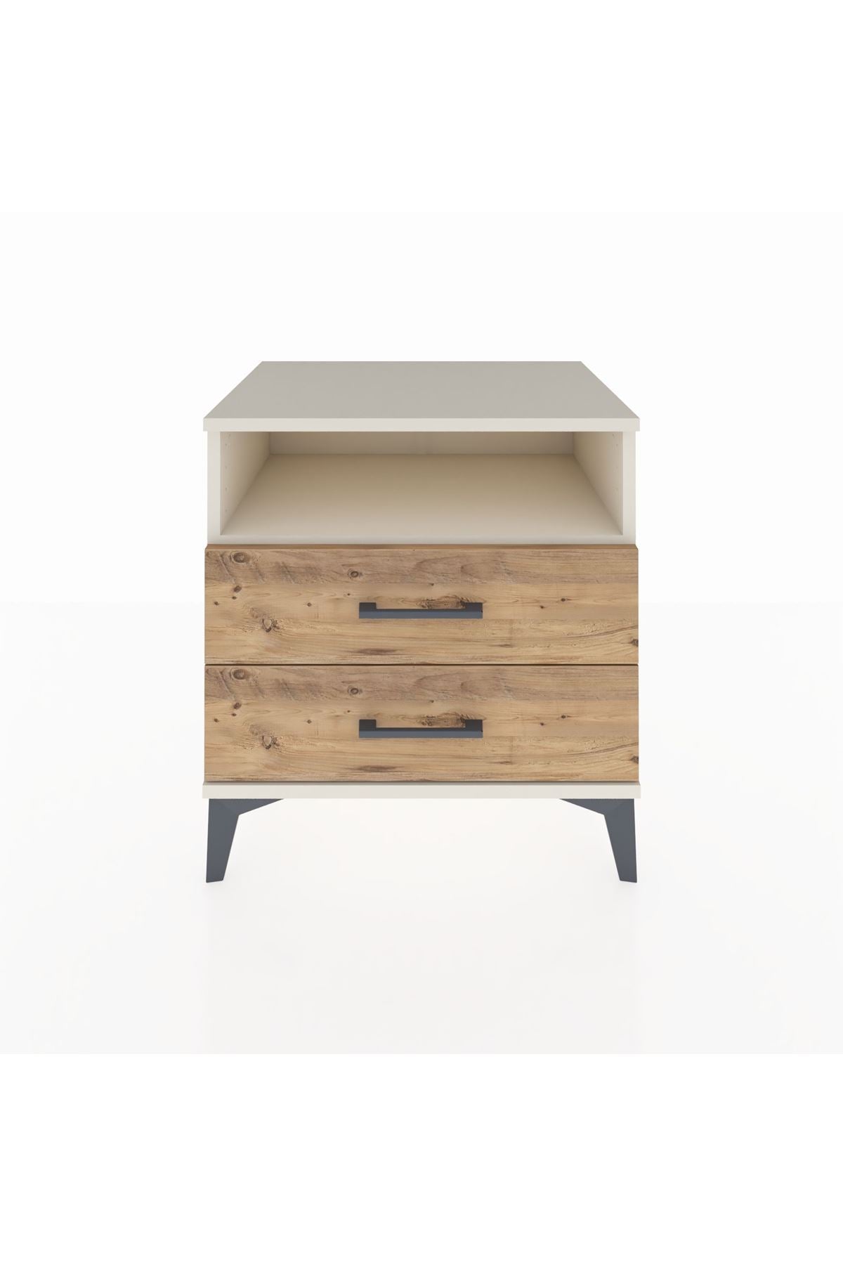 Hyperion Komodin Tek Raflı 2 Çekmeceli 60x44x64 Aytaşı-Çam