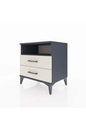 Hyperion Komodin Tek Raflı 2 Çekmeceli 60x44x64 Antrasit-Aytaşı