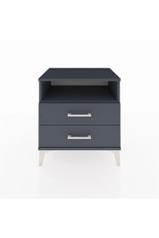 Hyperion Komodin Tek Raflı 2 Çekmeceli 60x44x64 Antrasit-Antrasit