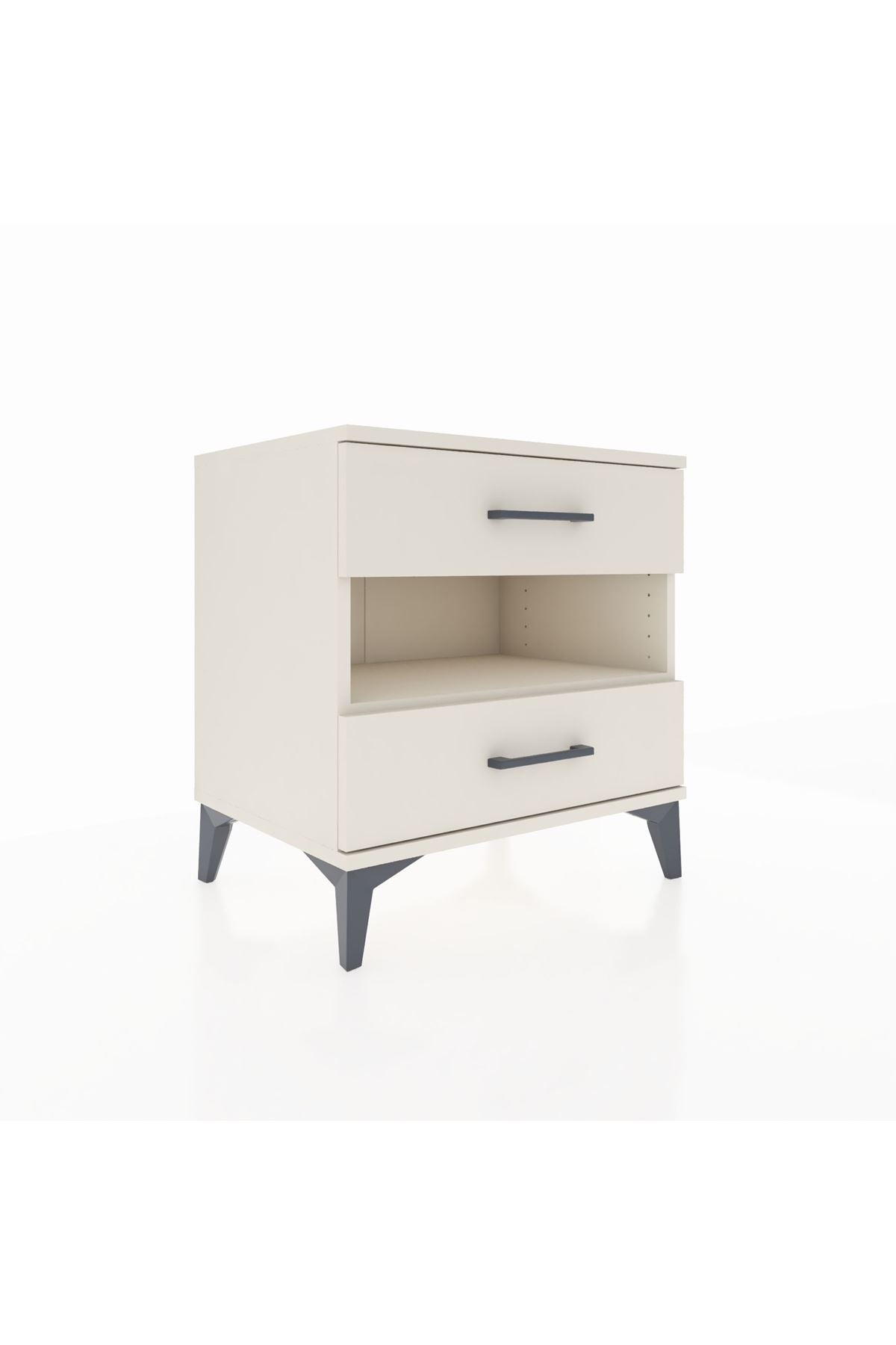 Hyperion Komodin Tek Raflı 2 Çekmeceli 60x44x64 Aytaşı-Aytaşı