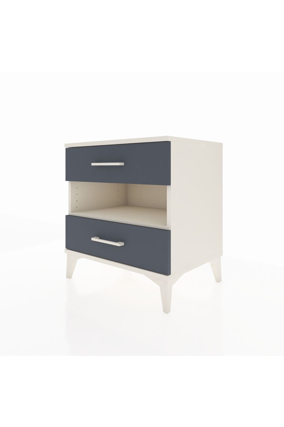 Hyperion Komodin Tek Raflı 2 Çekmeceli 60x44x64 Aytaşı-Antrasit