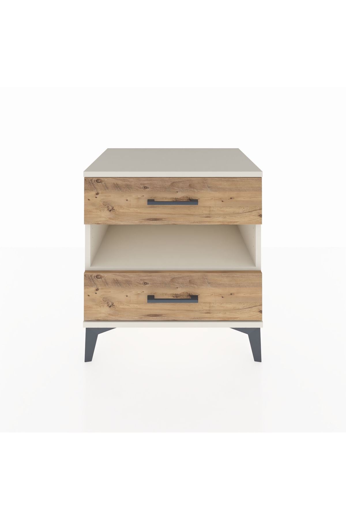 Hyperion Komodin Tek Raflı 2 Çekmeceli 60x44x64 Aytaşı-Çam