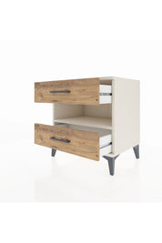 Hyperion Komodin Tek Raflı 2 Çekmeceli 60x44x64 Aytaşı-Çam
