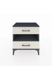 Hyperion Komodin Tek Raflı 2 Çekmeceli 60x44x64 Antrasit-Aytaşı