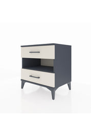 Hyperion Komodin Tek Raflı 2 Çekmeceli 60x44x64 Antrasit-Aytaşı