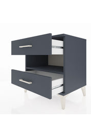 Hyperion Komodin Tek Raflı 2 Çekmeceli 60x44x64 Antrasit-Antrasit