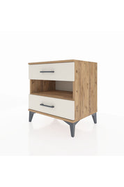 Hyperion Komodin Tek Raflı 2 Çekmeceli 60x44x64 Çam-Aytaşı