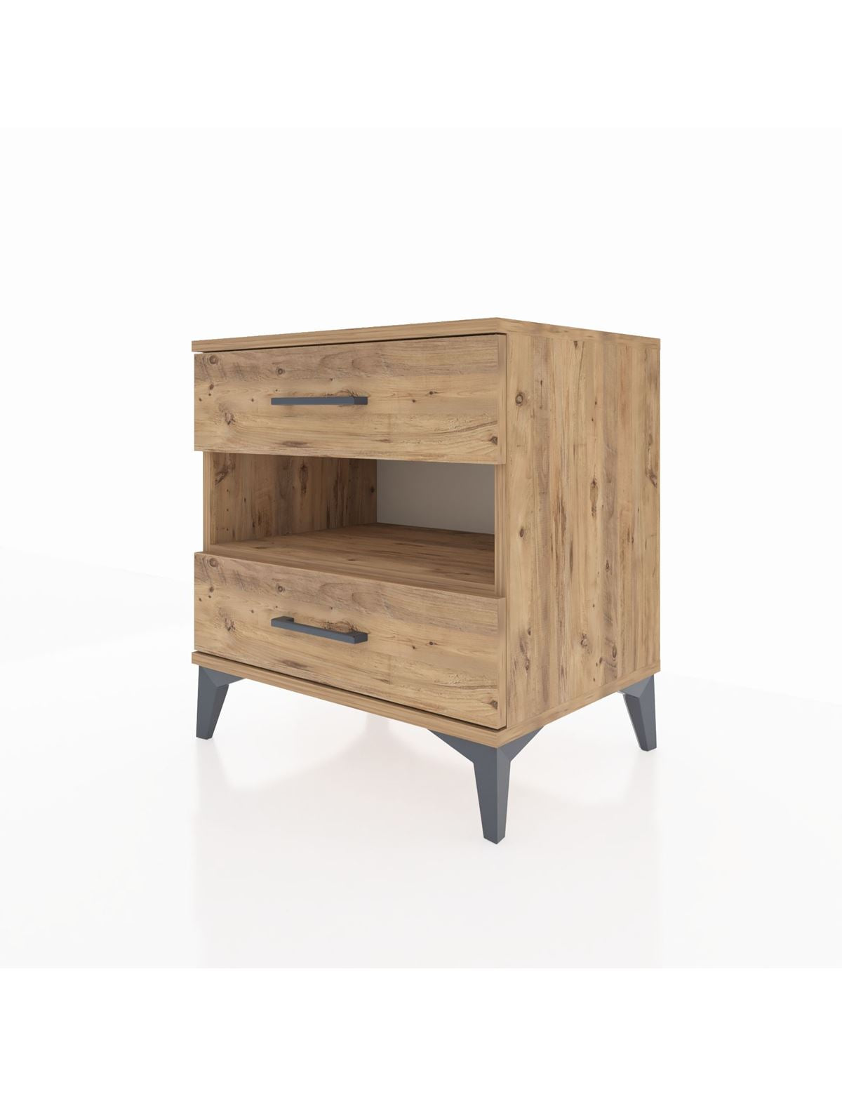Hyperion Komodin Tek Raflı 2 Çekmeceli 60x44x64 - S45M006V9B