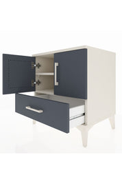 Hyperion Komodin 2 Raflı Tek Çekmeceli 2 Kapaklı 60x44x64 Aytaşı-Antrasit